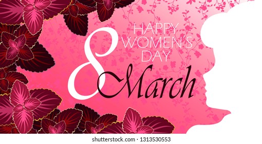 greeting card from March 8. international women day