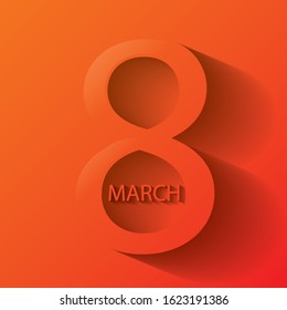 Greeting card from March 8 and International Mother's Day. EPS 10.