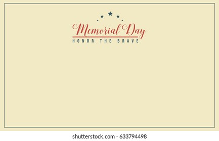 Greeting card memorial day collection