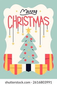 Greeting Card Merry Christmas Day Illustration