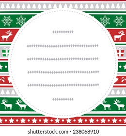 Greeting card for Merry Christmas and happy new year.
