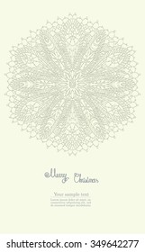 Greeting card for merry Christmas and Happy New Year, vector illustration