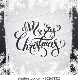Greeting card. Merry Christmas and happy new year
