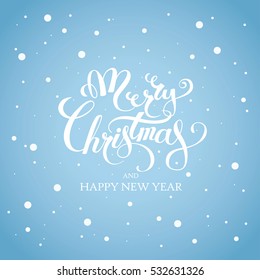 Greeting card. Merry Christmas and happy new year