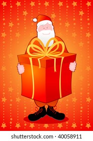 Greeting card for a Merry Christmas, vector.