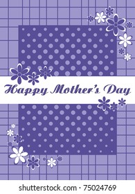 greeting card for mother day, vector illustration