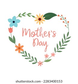 A greeting card for mother's day. Vector illustration with the inscription