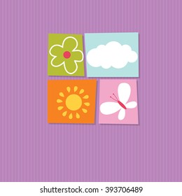 greeting card with nature design