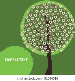 Greeting Card: Nature, Spring, Cherry Flowers