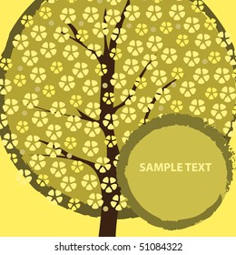 Greeting Card: Nature, Spring, Cherry Flowers