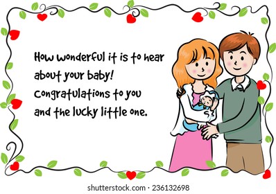 greeting card for new born baby