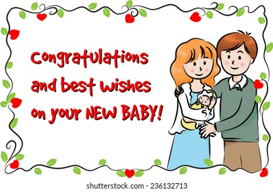 Greeting Card For New Born Baby