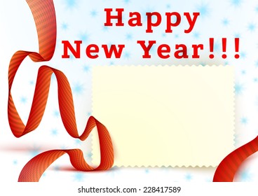 Greeting card with new year