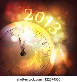 Greeting card for new year's eve