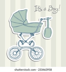 Greeting Card for a Newborn Boy.