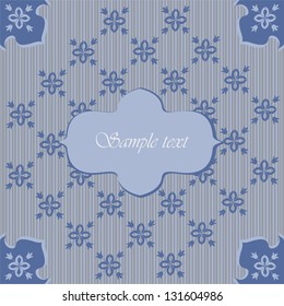 Greeting card with newest style elements