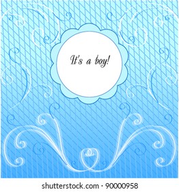 Greeting card on boy's arrival