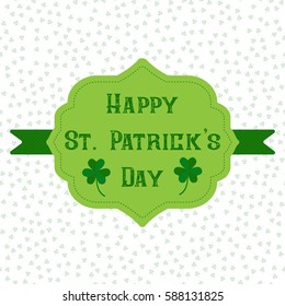 Greeting card on St. Patricks day