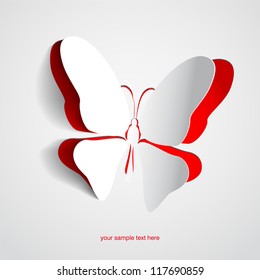 Paper Butterflies Vector Art & Graphics