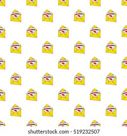 Greeting card pattern. Cartoon illustration of greeting card vector pattern for web