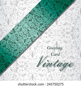 greeting card ( pattern ornament) - vintage