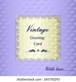 greeting card ( pattern ornament) - vintage