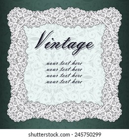 greeting card ( pattern ornament) - vintage