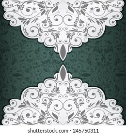 greeting card ( pattern ornament) - vintage