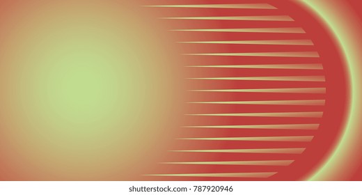 greeting card with a pattern of red-green scallop