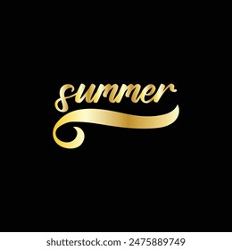 Greeting card with phrase Hey summer. Vector isolated illustration: brush calligraphy, hand lettering. Inspirational typography poster. For calendar, postcard, label and decor