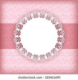 Greeting card with place for your text. Vector.