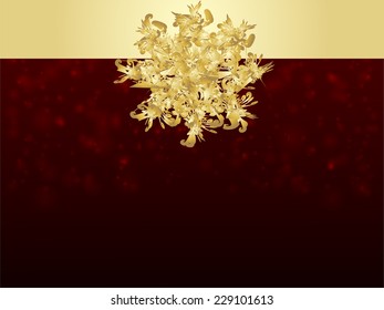 greeting card with place for your text, abstract Christmas background