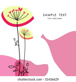 Greeting card with place for your text