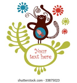 greeting card with place for your text