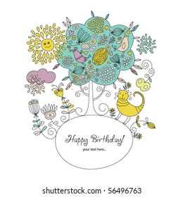 greeting card with place for your text