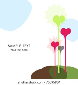 Greeting card with place for your text