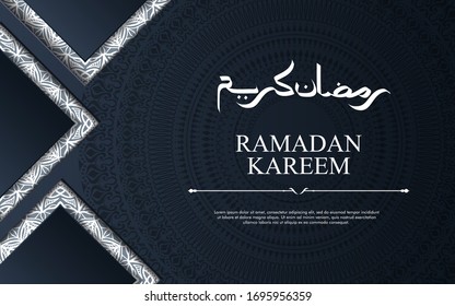 Greeting card ramadan kareem background