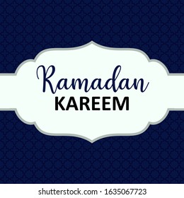 Greeting Card Ramadan Kareem. Vector illustration