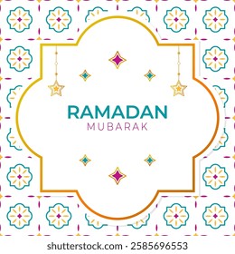 Greeting card for Ramadan. Ramadan mubarak. Vector illustration. Banner, template, background.