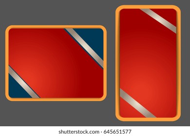 Greeting card with ribbon. Vector illustration