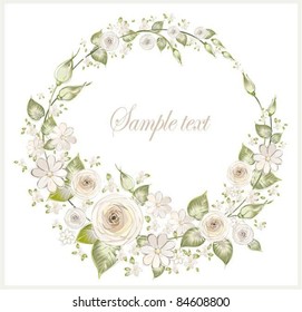 Greeting card with rose.