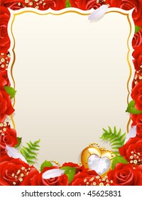 Greeting card with roses 4