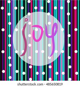 Greeting card with seamless pattern