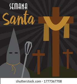 Greeting card for Semana Santa festival