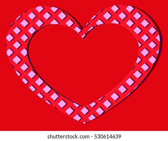 greeting card in the shape of a heart