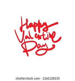 Greeting card with sign Happy Valentine's Day text. For  banners,wallpapers and craft paper.Vector illustration