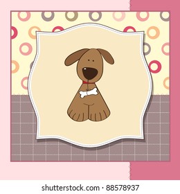 greeting card with small dog