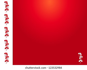 Greeting card with small hearts