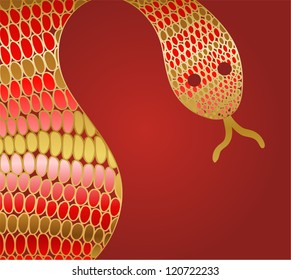 greeting card with snake