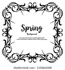 Greeting card for spring flower background vector illustration